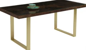 KARE Design Eettafel Conley Messing 180x90cm