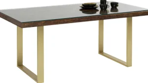 KARE Design Eettafel Conley Messing 160x80cm