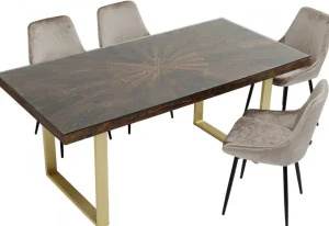 KARE Design Eettafel Conley Messing 180x90cm