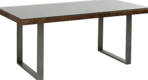 KARE Design Eettafel Conley Ruwstaal 180x90cm