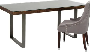 KARE Design Eettafel Conley Ruwstaal 180x90cm