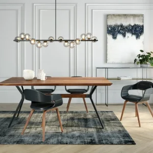 KARE Design Eettafel Downtown Walnoot 220x100cm