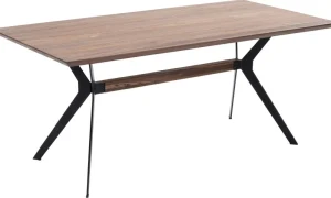 KARE Design Eettafel Downtown Walnoot 180x90cm