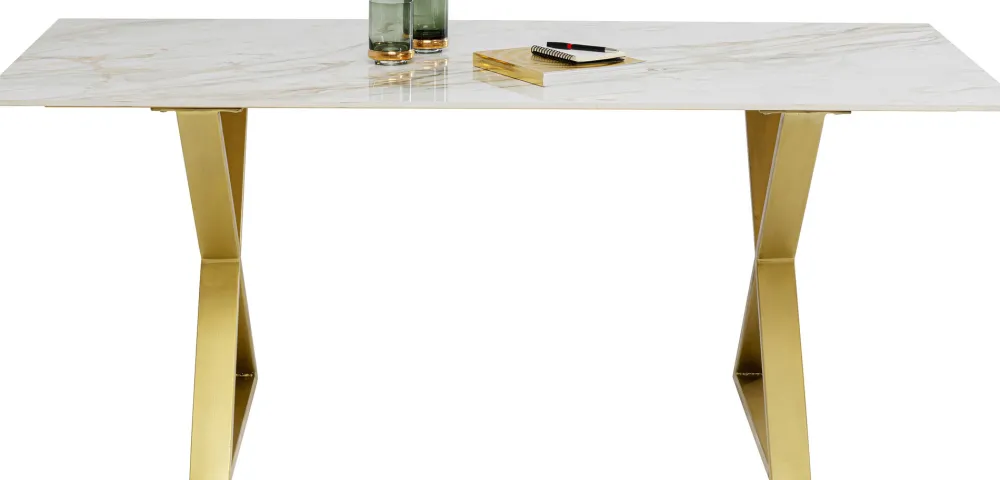 eettafel_eternity_cross_brass_xcm_1.webp KARE Design Eettafel Eternity Cross Brass 180x90cm