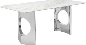 KARE Design Eettafel Eternity Oho Chroom 180x90cm
