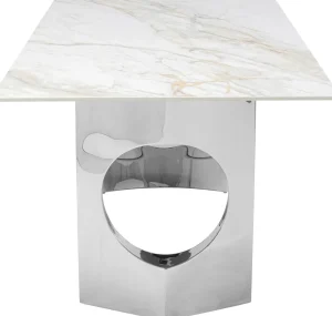 KARE Design Eettafel Eternity Oho Chroom 180x90cm