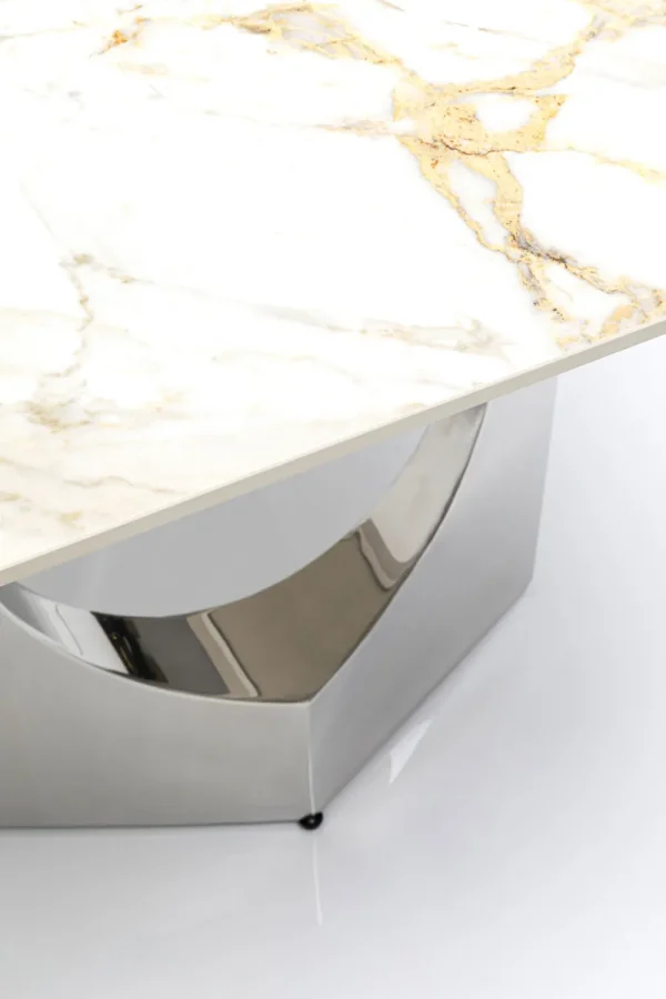 KARE Design Eettafel Eternity Oho Chroom 180x90cm