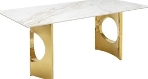 KARE Design Eettafel Eternity Oho Gold 180x90cm