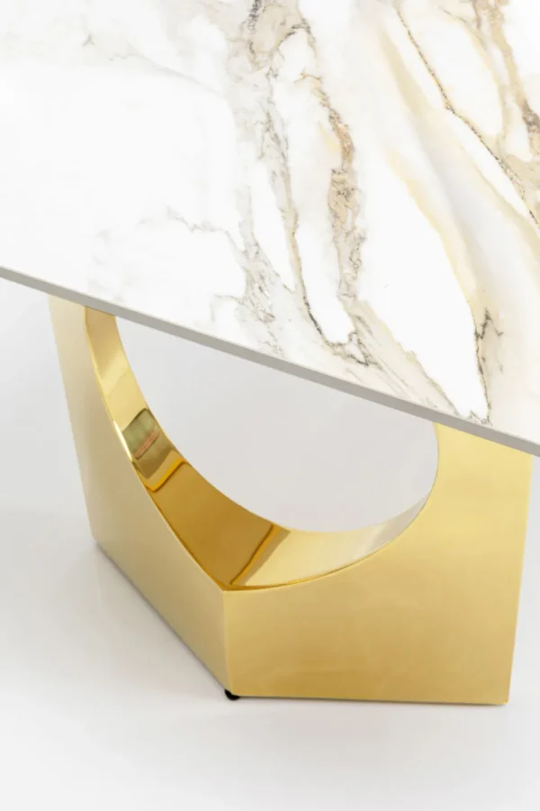 KARE Design Eettafel Eternity Oho Gold 180x90cm