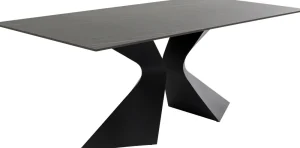 KARE Design Eettafel Gloria Ceramic Black 180x90cm