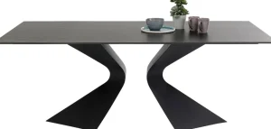 KARE Design Eettafel Gloria Ceramic Black 180x90cm