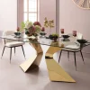 KARE Design Eettafel Gloria Goud 200x100cm