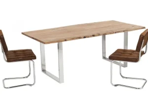 KARE Design Eettafel Harmony Chrome 160x80