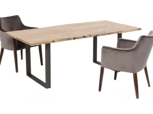 KARE Design Eettafel Harmony Crude Steel 200x100