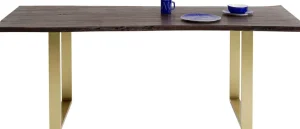 KARE Design Eettafel Harmony Dark Brass 200x100