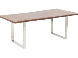 KARE Design Eettafel Harmony Dark Chrome 160x80