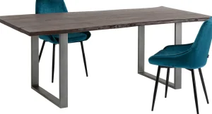 KARE Design Eettafel Harmony Dark Crude Steel 160x80