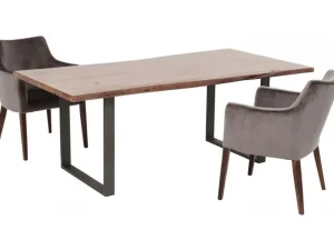 KARE Design Eettafel Harmony Dark Crude Steel 180x90