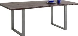 KARE Design Eettafel Harmony Dark Crude Steel 160x80