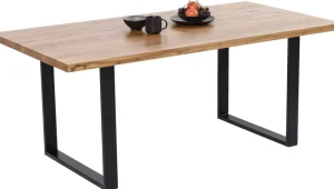 KARE Design Eettafel Jackie Oak Black 160x80
