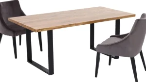 KARE Design Eettafel Jackie Oak Black 160x80
