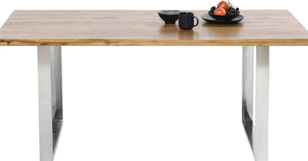 eettafel_jackie_oak_chrome_x_2.webp KARE Design Eettafel Jackie Oak Chrome 160x80