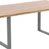 KARE Design Eettafel Jackie Oak Crude Steel 160x80