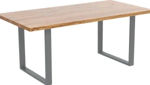 KARE Design Eettafel Jackie Oak Crude Steel 160x80