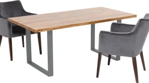 KARE Design Eettafel Jackie Oak Crude Steel 160x80
