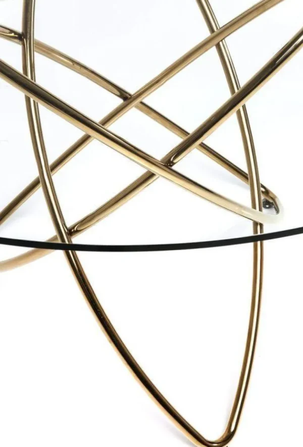 KARE Design Eettafel Molekular Goud Ø120cm