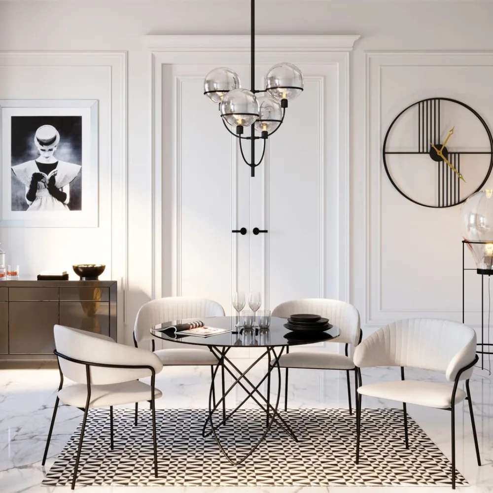 eettafel_molekular_zwart_cm_0.webp KARE Design Eettafel Molekular Zwart Ø120cm