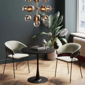 KARE Design Eettafel Schickeria Black 80cm