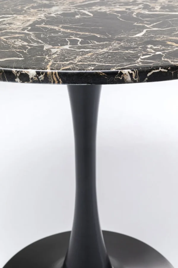 KARE Design Eettafel Schickeria Marble Black Ø80cm