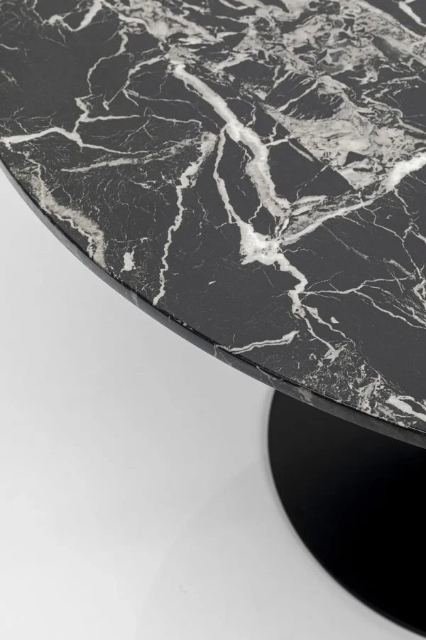 KARE Design Eettafel Schickeria Marble Black 110cm