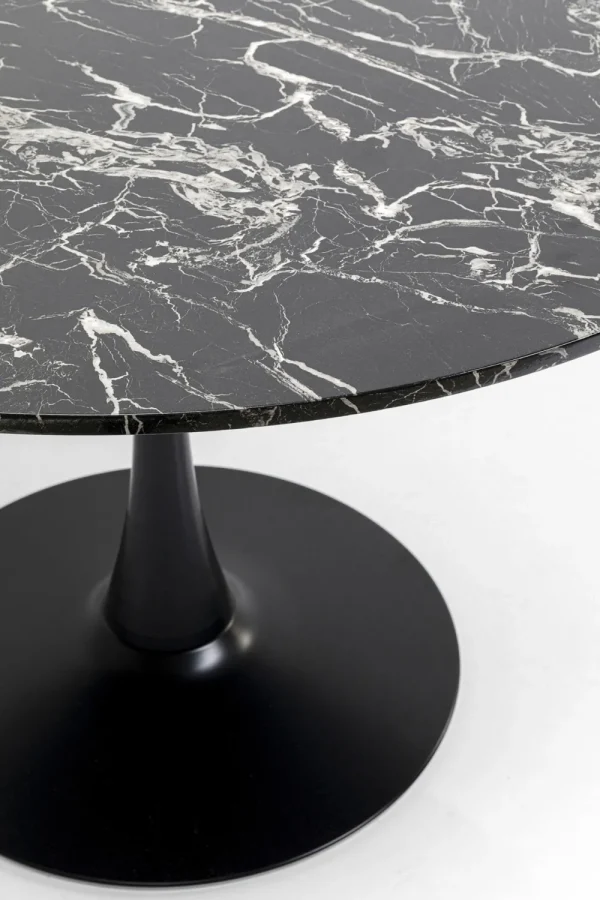 KARE Design Eettafel Schickeria Marble Black 110cm
