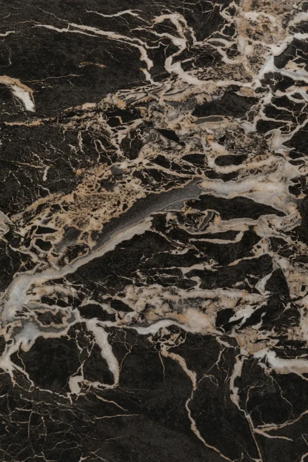 KARE Design Eettafel Schickeria Marble Black Ø80cm