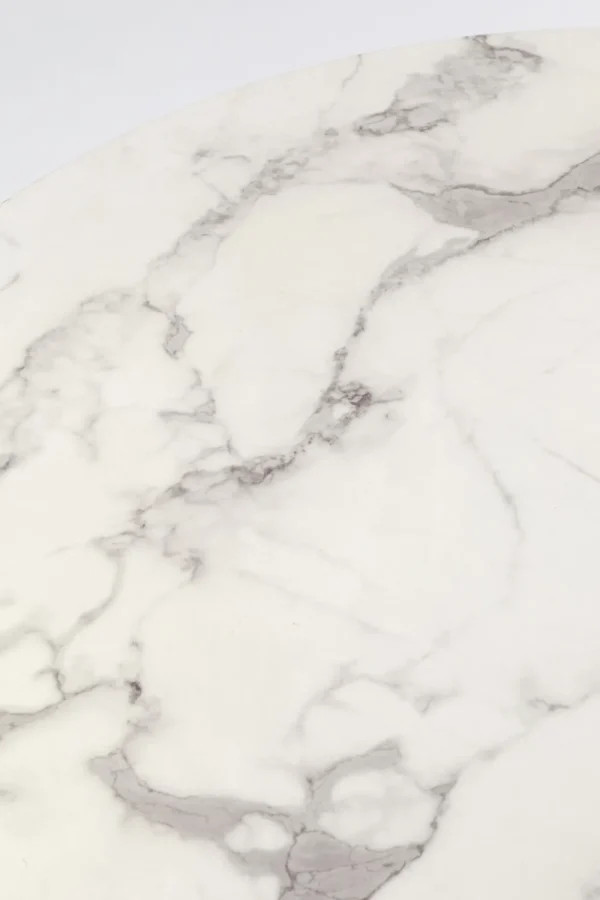 KARE Design Eettafel Schickeria Marble White Ø80cm