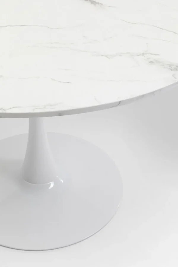 KARE Design Eettafel Schickeria Marble White 110cm