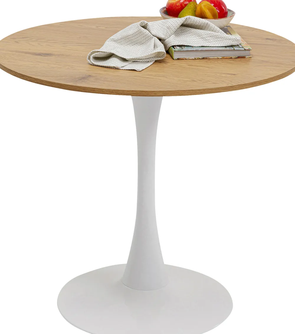 eettafel_schickeria_oak_print_white_cm_1.webp KARE Design Eettafel Schickeria Oak Print White Ø80cm