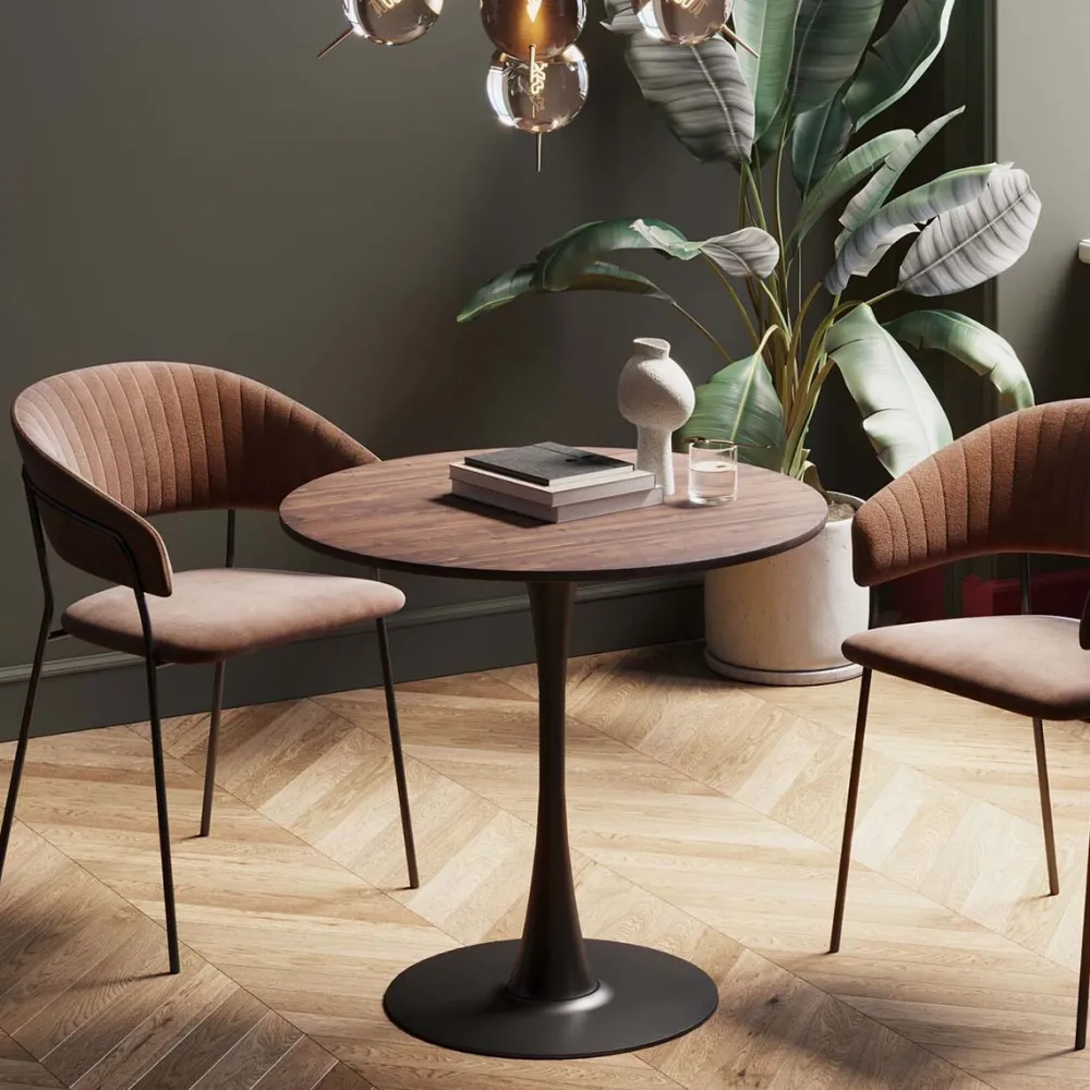 eettafel_schickeria_walnut_print_black_cm_0.webp KARE Design Eettafel Schickeria Walnut Print Black Ø80cm