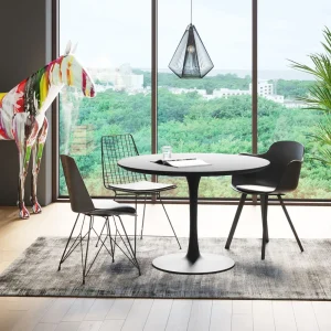 KARE Design Eettafel Schickeria Zwart Ø110cm