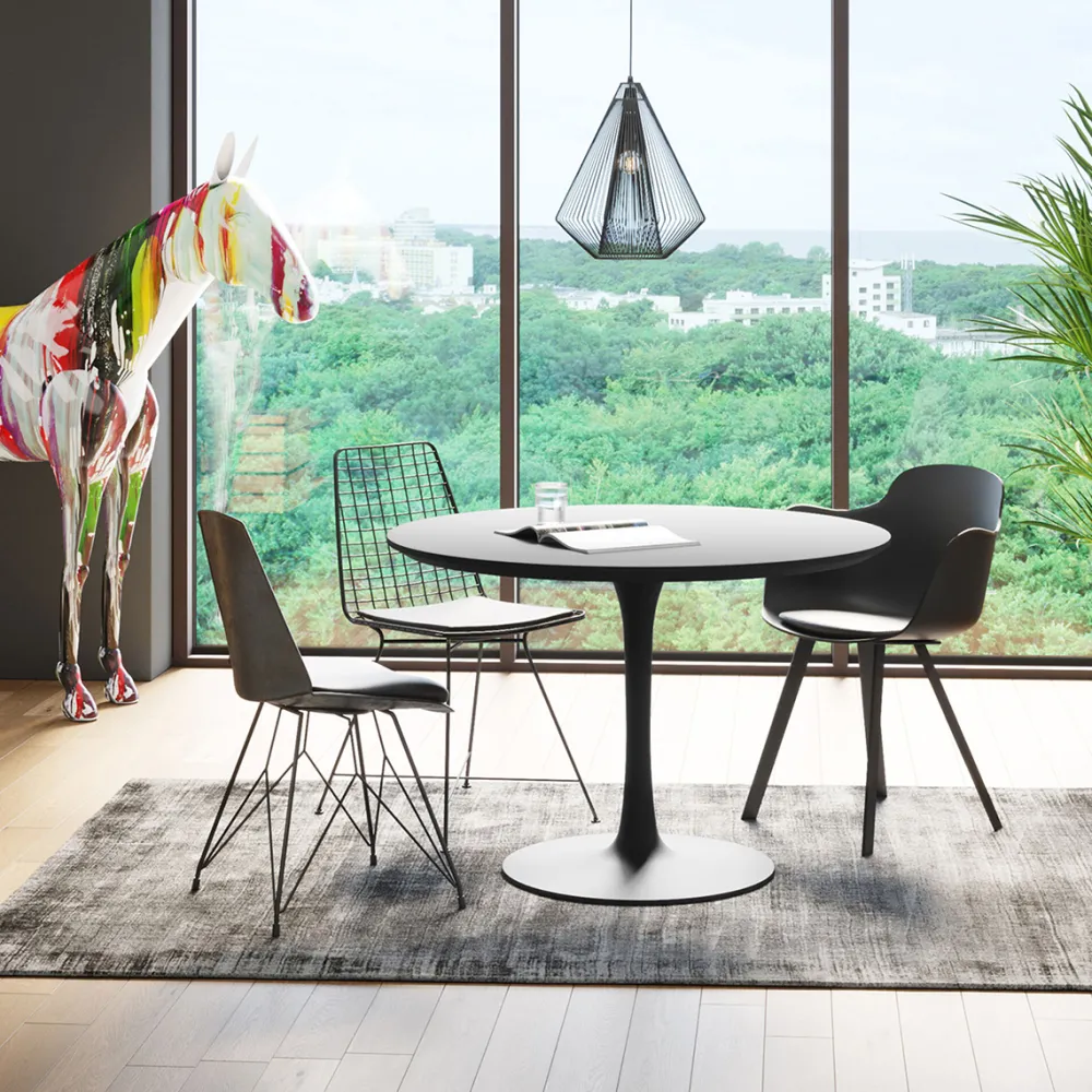 eettafel_schickeria_zwart_cm_0.webp KARE Design Eettafel Schickeria Zwart Ø110cm