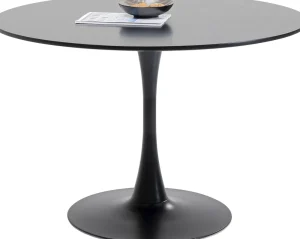 KARE Design Eettafel Schickeria Zwart Ø110cm