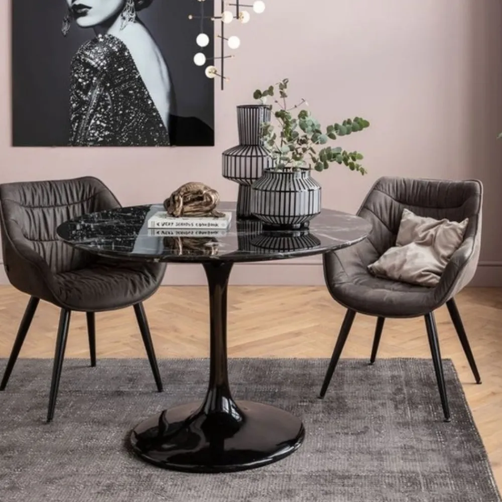 eettafel_solo_marmer_zwart_cm_0.webp KARE Design Eettafel Solo Marmer Zwart Ø110cm