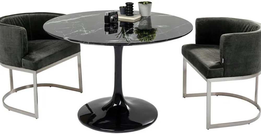 eettafel_solo_marmer_zwart_cm_5.webp KARE Design Eettafel Solo Marmer Zwart Ø110cm