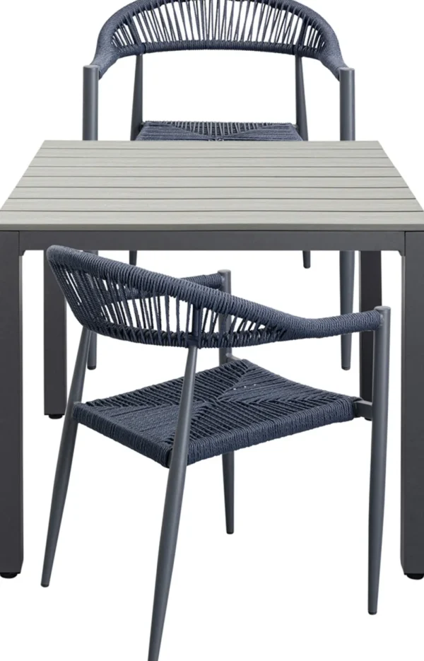 KARE Design Eettafel Sorrento Grey 80x80cm