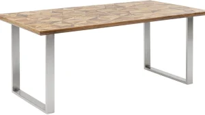 KARE Design Eettafel Stars Chroom 180x90cm