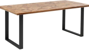 KARE Design Eettafel Starts Zwart 180x90cm