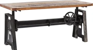 KARE Design Eettafel Steamboat Econo Höhenverstellbar 160x80cm