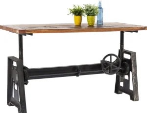 KARE Design Eettafel Steamboat Econo Höhenverstellbar 160x80cm